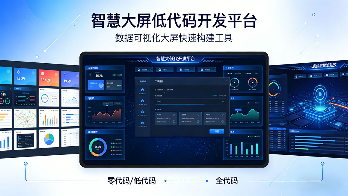 智慧大屏低代码开发平台
